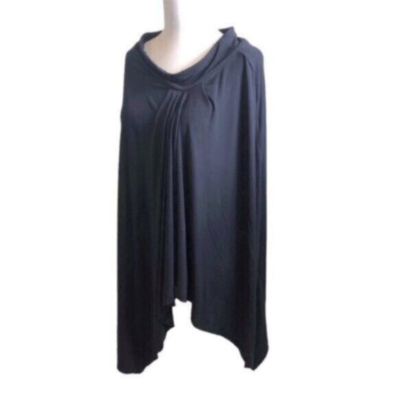 Rare Michael Kors Black Poncho Blouse Small - Picture 1 of 4